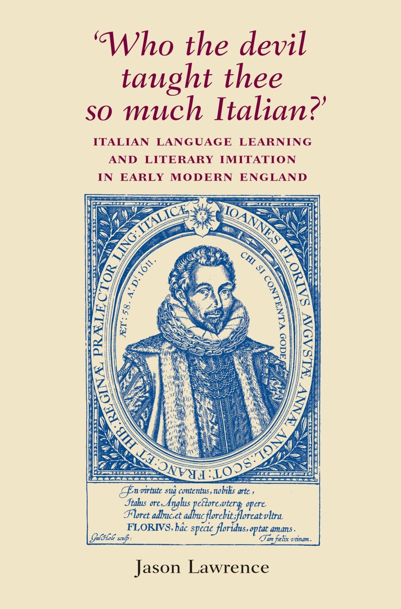 Cover image for ‘Who the Devil taught thee so much Italian?’ ISBN 9780719069147